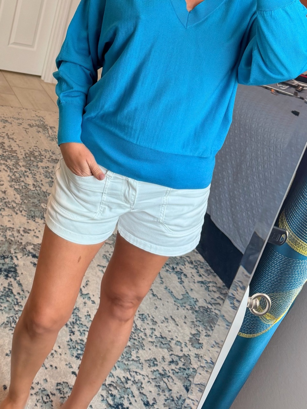 INC International Concepts Turquoise V-Neck Sweater